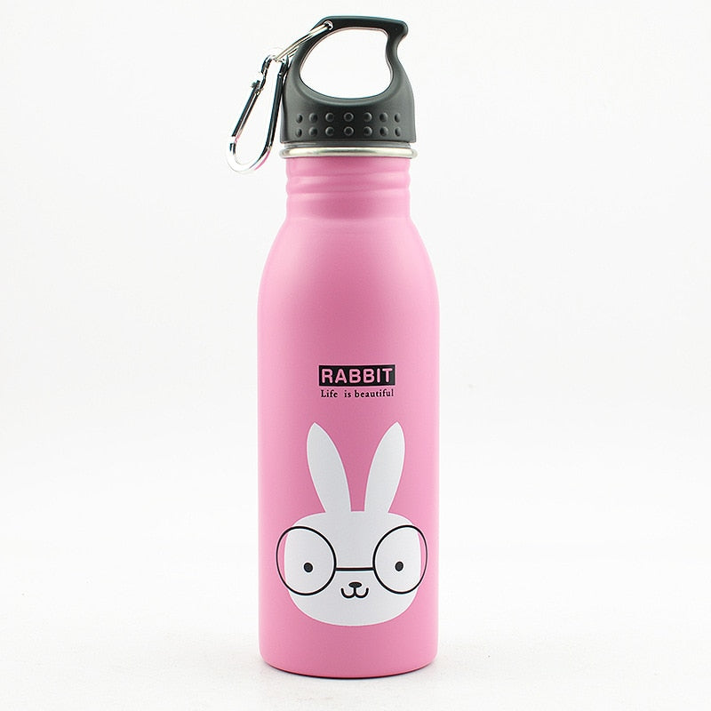 WBS0045 Kids 304 Stainless Steel Sports Water Bottle, Single layer - 500ml