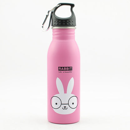 WBS0045 Kids 304 Stainless Steel Sports Water Bottle, Single layer - 500ml