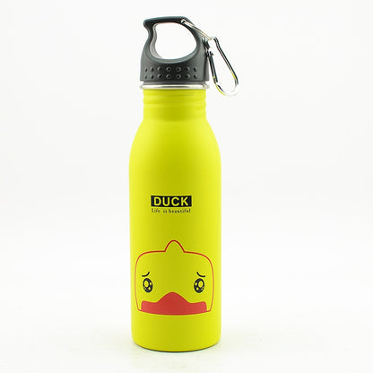 WBS0045 Kids 304 Stainless Steel Sports Water Bottle, Single layer - 500ml