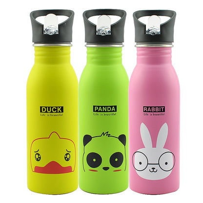 WBS0045 Kids 304 Stainless Steel Sports Water Bottle, Single layer - 500ml