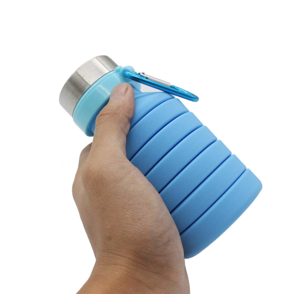 WBI0005 Collapsible Silicone Water Bottle for Sports - 500ml