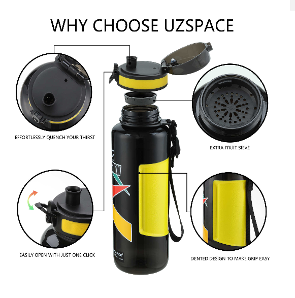 WBP0041 UZSPACE Plastic Bottle for Cycling and Fitness - 1200ml