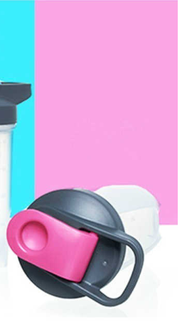 SBM0001 Soffe Frosetd Plastic Bottle Protein Shaker - 500ml, 700ml