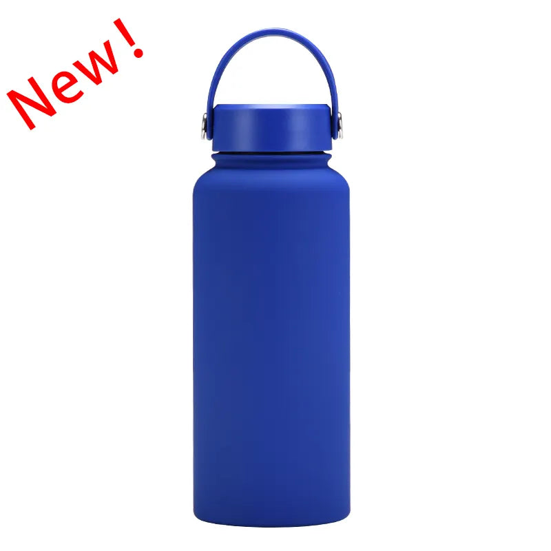 Stainless Steel Vacuum Insulated Flask Thermos with Handle Lid - 1L (32oz) - WBS0005