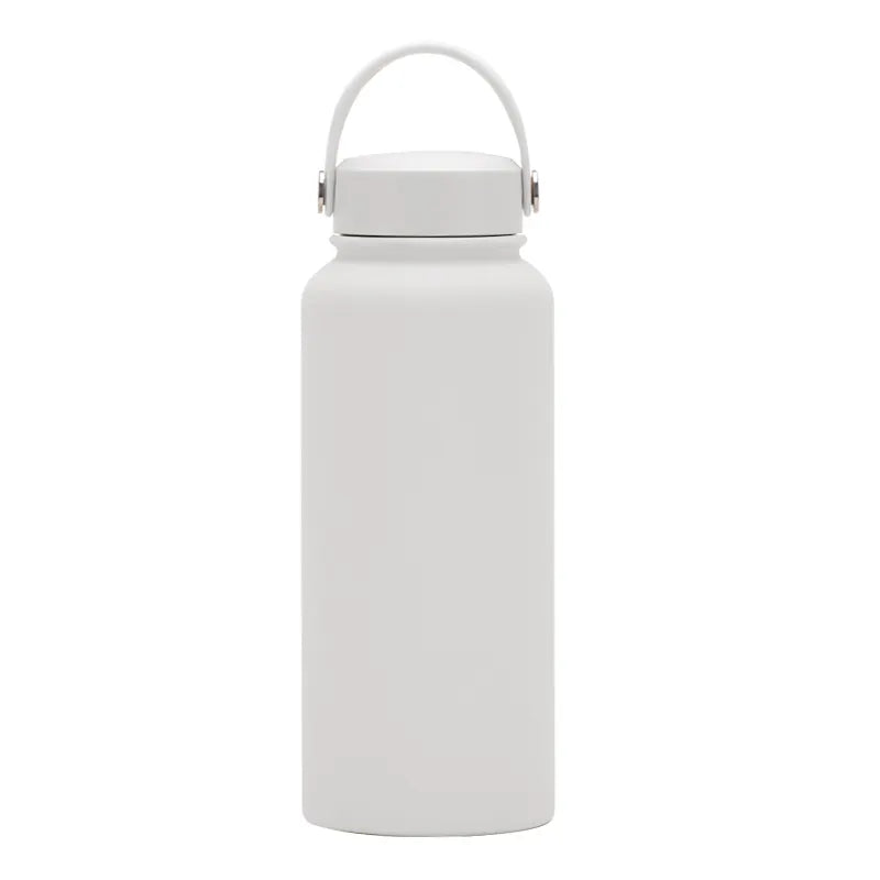 Stainless Steel Vacuum Insulated Flask Thermos with Handle Lid - 1L (32oz) - WBS0005