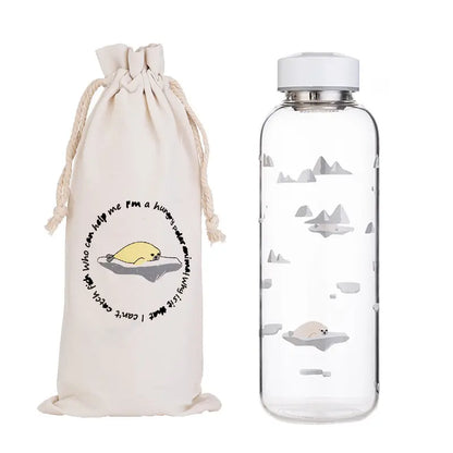 Ocean Creatures Borosilicate Glass Bottle, 1000ml - WBG0002