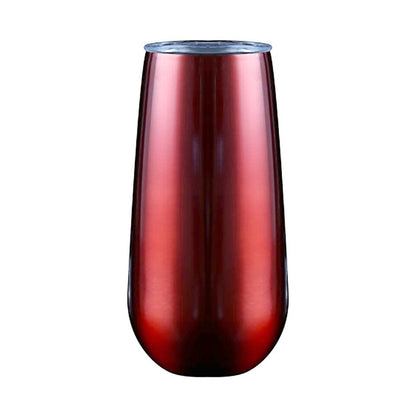 6oz / 177.4ml Stainless Steel Stemless Wine Water Cup Double Wall Vaccum Insulation