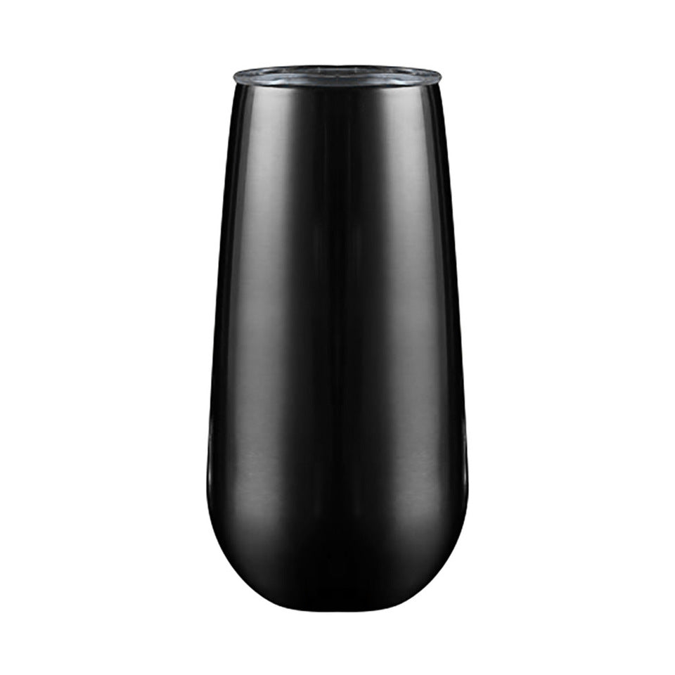 6oz / 177.4ml Stainless Steel Stemless Wine Water Cup Double Wall Vaccum Insulation