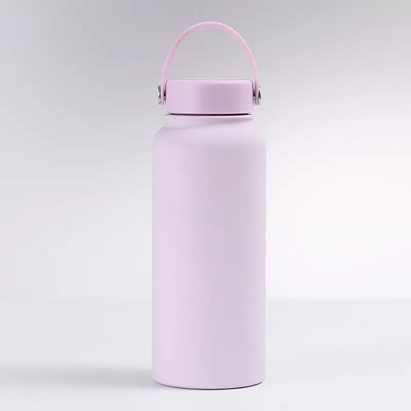 Stainless Steel Vacuum Insulated Flask Thermos with Handle Lid - 1L (32oz) - WBS0005