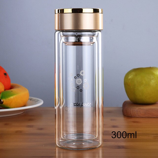 Double Wall Glass cup Bottles Tumbler Glass Tea Drinking, Teacup Coffe –  elbotella