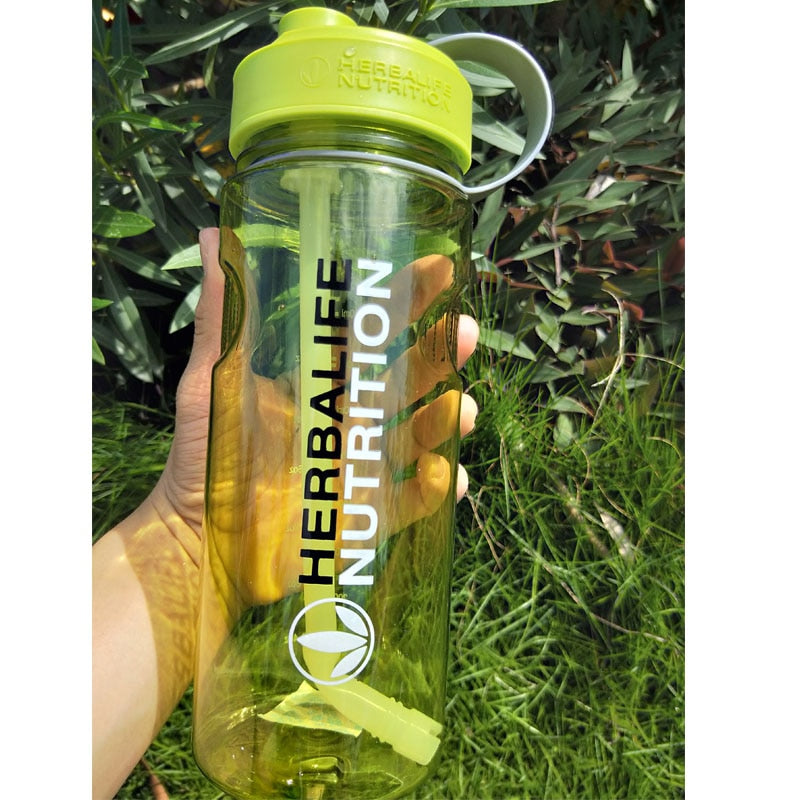 HERBALIFE Plastic Water Bottle with Straw for Camping Sports, 1L - WBP0043