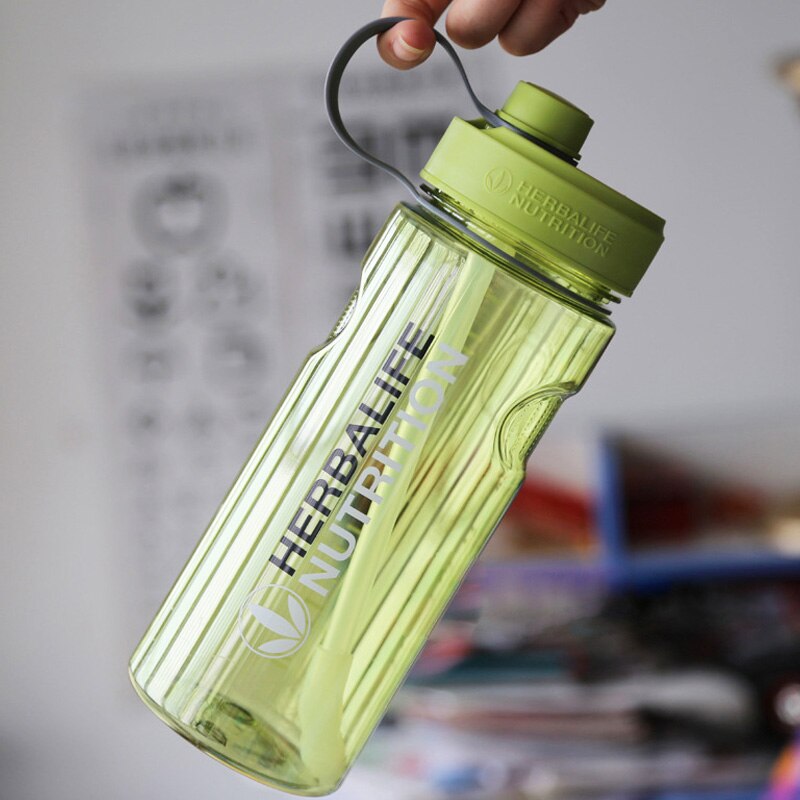 HERBALIFE Plastic Water Bottle with Straw for Camping Sports, 1L - WBP0043