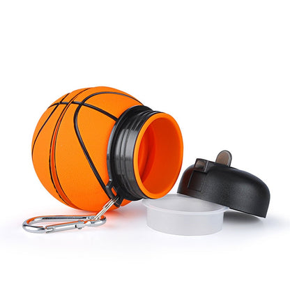 Silicone Basketball Water Bottle, 550ml - WBI0009