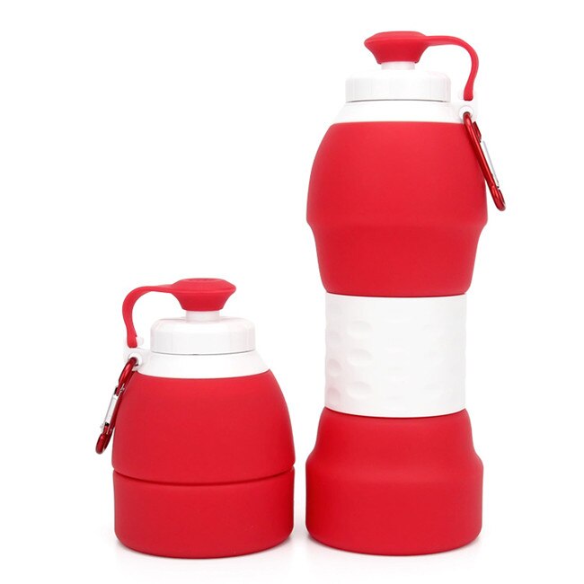 Portable Reusable Collapsible Water Bottle With Durable & Leak-proof  Silicone Cup Holder,For Travel For Outdoor For Camping For Hiking Travel  Accessories Water Bottle Bag for Drink Bottle Water Bottle Holder