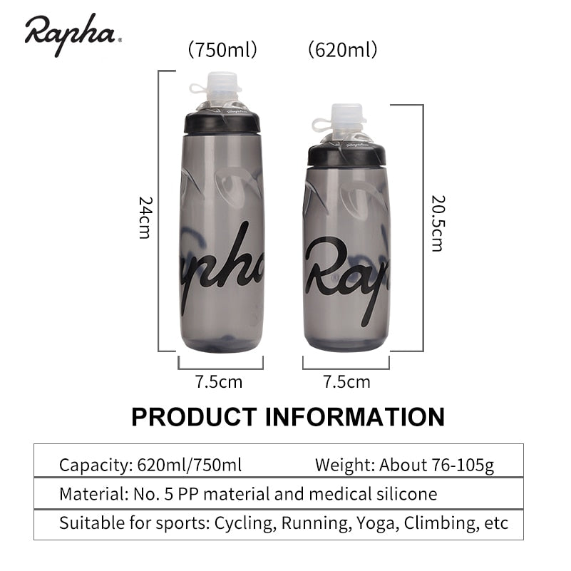 WBI0010 Rapha Ultralight Cycling Silicone and Plastic Water Bottle BPA-Free - 620ml, 750ml