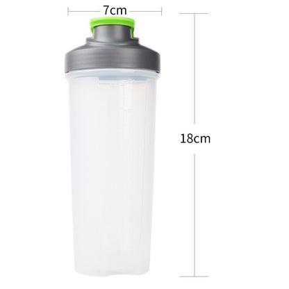 SBM0001 Soffe Frosetd Plastic Bottle Protein Shaker - 500ml, 700ml