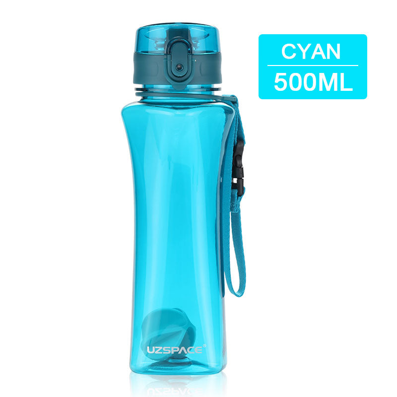 UZSPACE Sport Water Bottle - BPA-Free Portable Plastic Tritan Bottle, 500ml - WBP0025