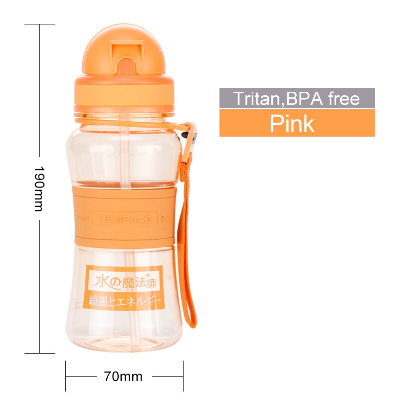Kids Tritan Plastic Water Bottle with Straw, 300ml - WBP0033