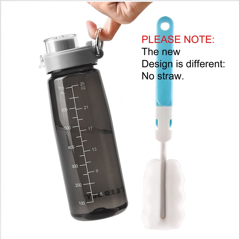 BOTTLE JOY Motivational Plastic Bottle with Flip Top Lid for Sports, 700ml - WBP0018