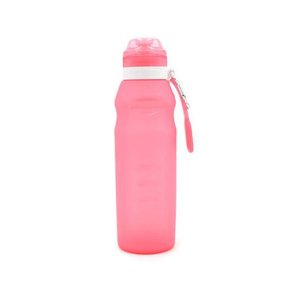 Portable Collapsible Silicone Bottle, 400ml, 600ml, Ideal for Travel and Outdoor Activities - WBI0002