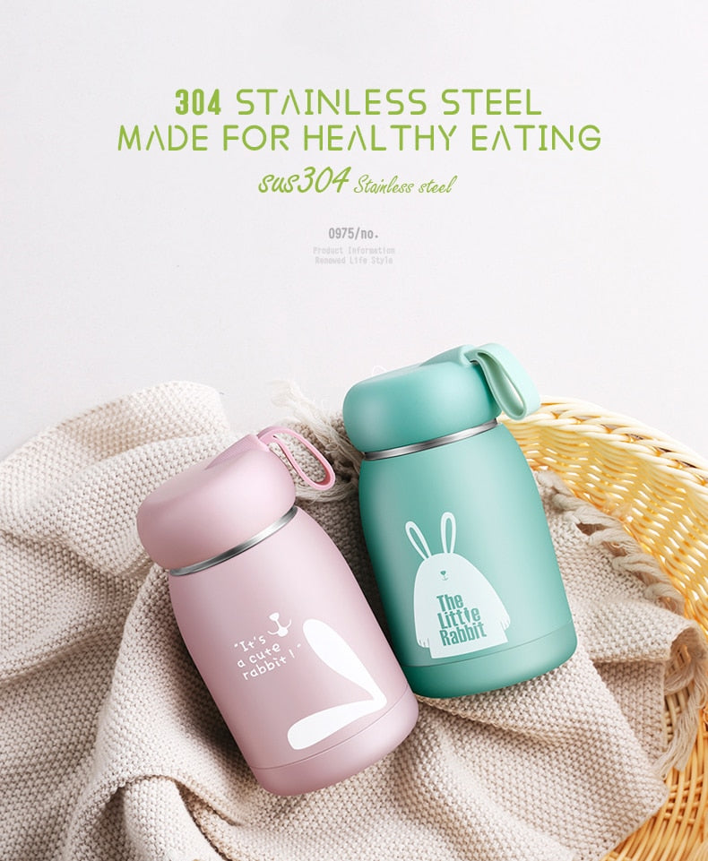 Stainless Steel Kawaii Bottle for Kids, 320ml - WBS0034