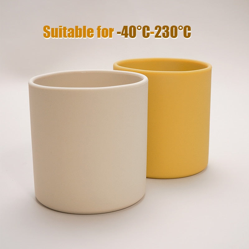 Baby Learn To Drink Cup Drinkware silicone Cups For Toddlers & Kids LeakProof Child Water Cup Bottle 220ML.