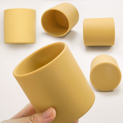 Baby Learn To Drink Cup Drinkware silicone Cups For Toddlers & Kids LeakProof Child Water Cup Bottle 220ML.