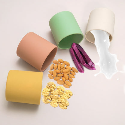 Baby Learn To Drink Cup Drinkware silicone Cups For Toddlers & Kids LeakProof Child Water Cup Bottle 220ML.